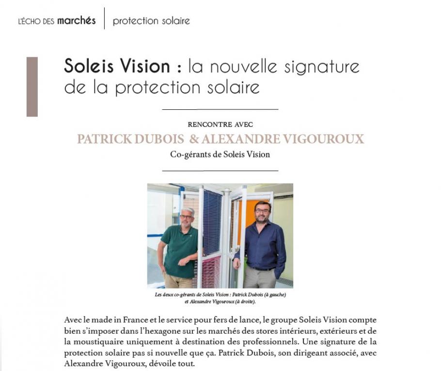 Article Echo de la baie