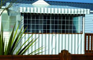  Façade et toit de mobilhome textile